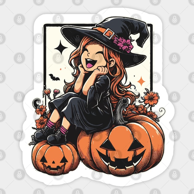 Little Witch Sticker by Delicious Art